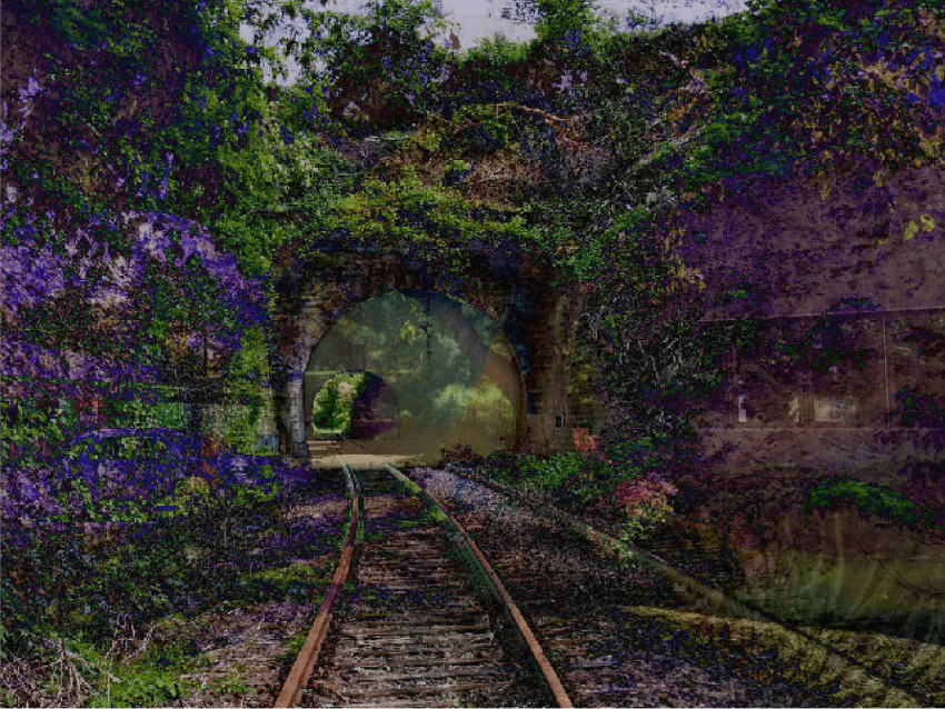 A Recent Entrance to Paradise — image generated by the Creativity Machine, 2012