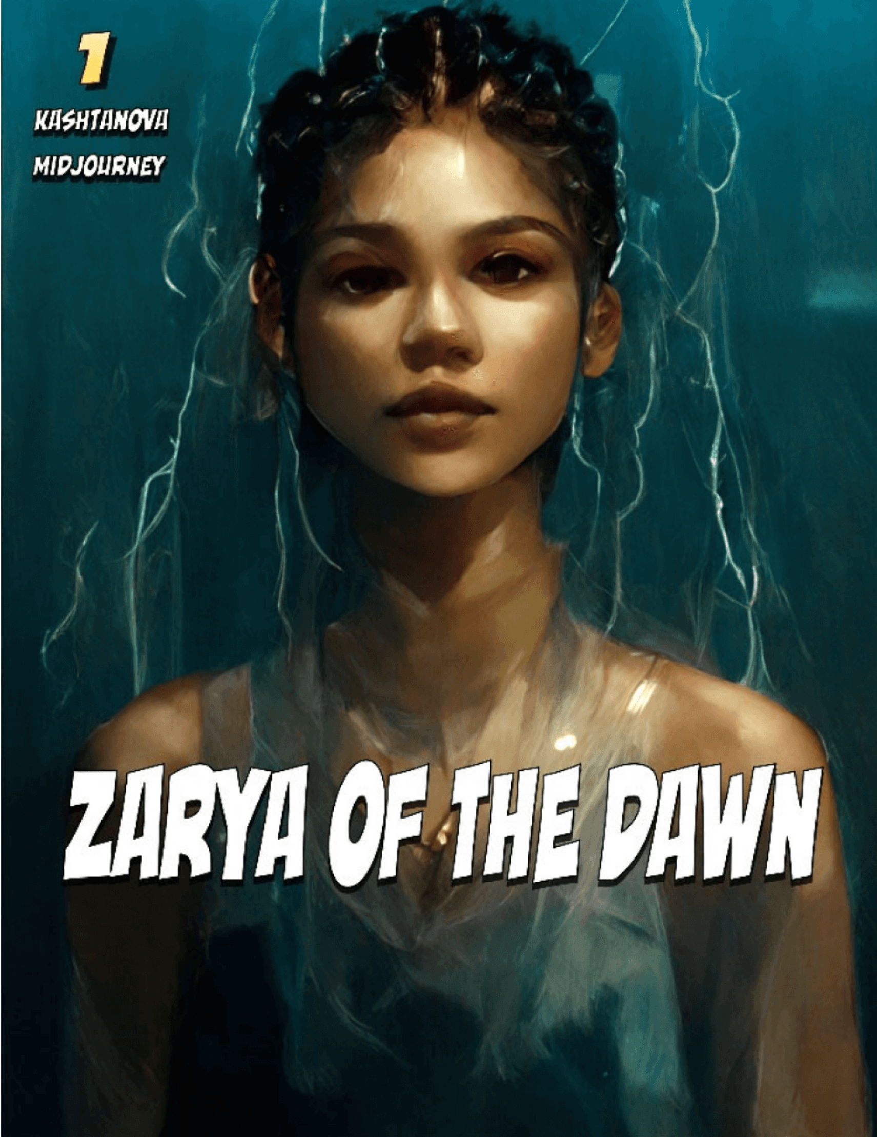 Cover of Zarya of the Dawn by Kristina Kashtanova, illustrated with Midjourney